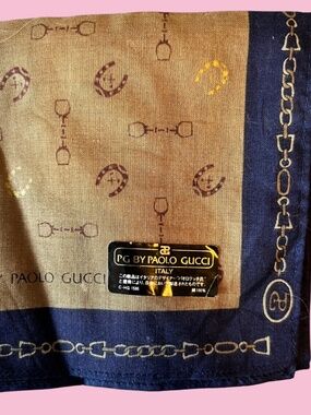 Authentic Vintage Paolo Gucci Cotton Scarf